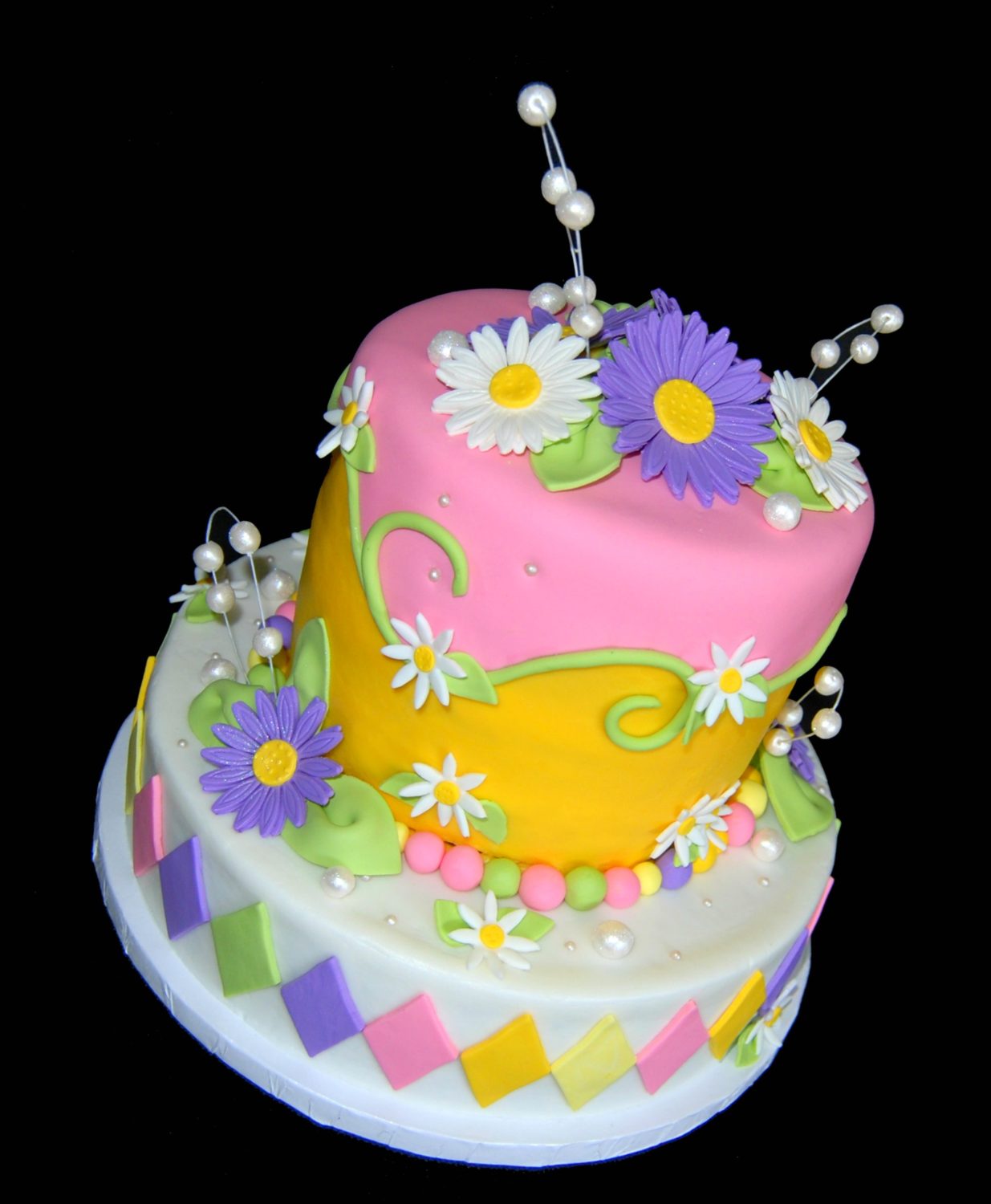 spring birthday cake