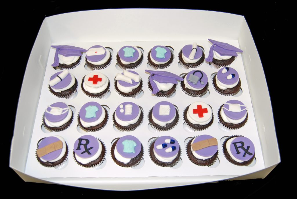 nursing school graduation cupcakes