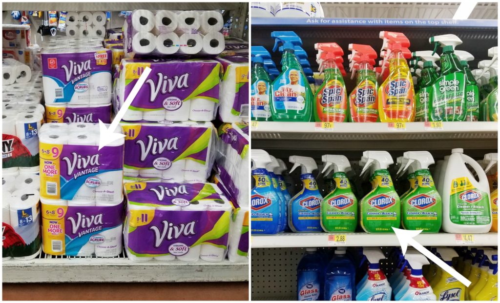 Viva and Clorox Walmart