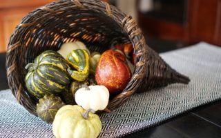 Fall decor update cornucopia