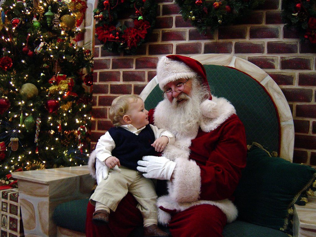 baby's first santa visit