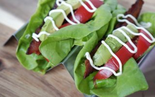 Keto Avocado BLT lettuce wraps