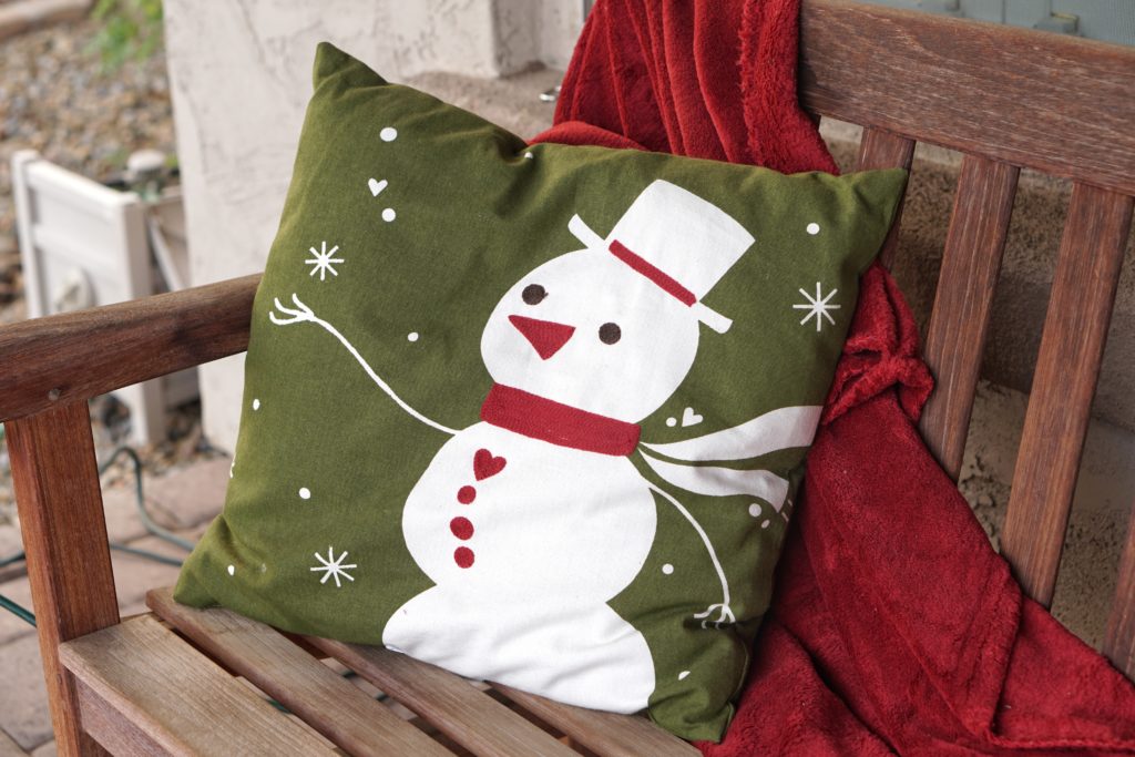 Christmas home tour patio decor