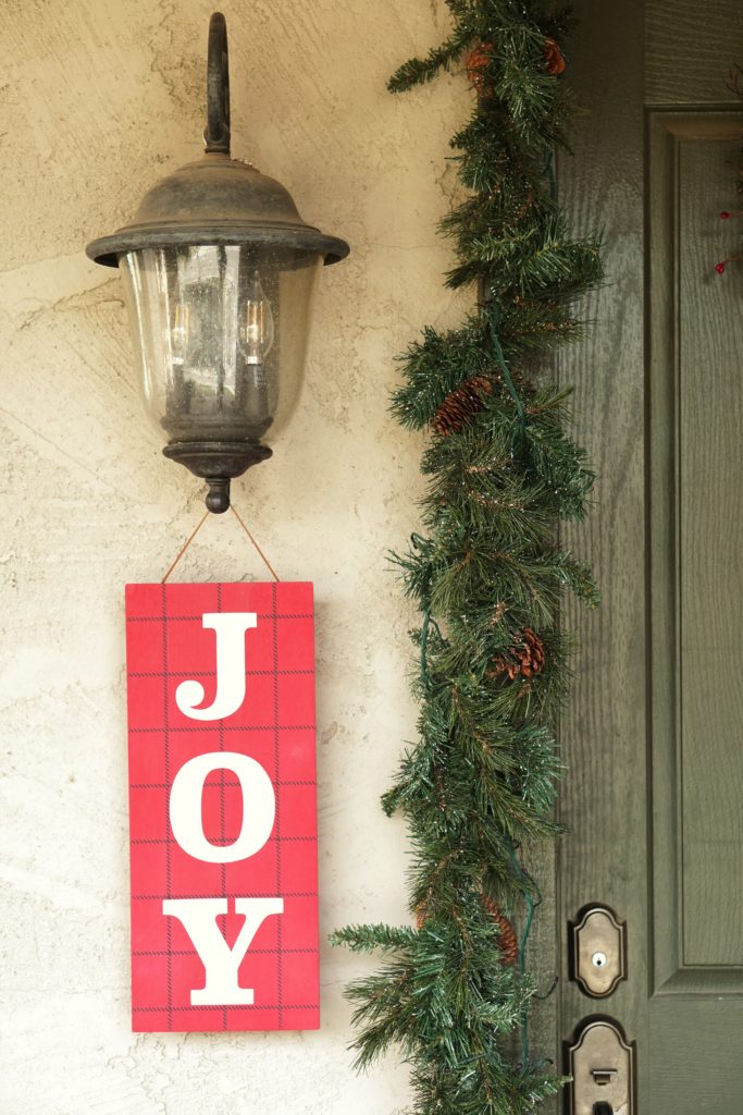 Christmas home tour front door decor