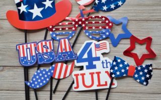 4th of July fun with teens selfie station