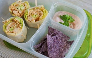 Salsa Chicken pinwheels easy lunch