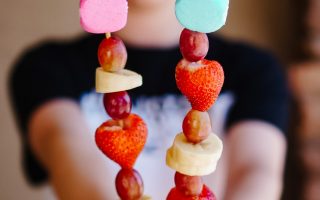 Easter Peeps Fruit Kabobs