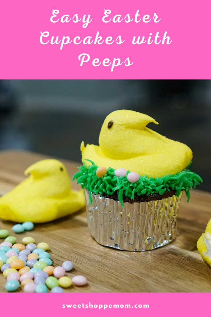 Easy Easter Dessert Cupcakes with Peeps