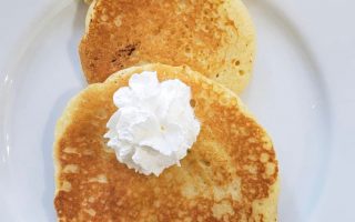 Easter bunny pancakes
