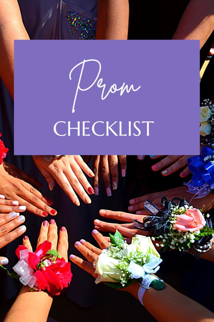 high school prom checklist